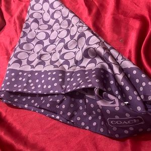 COACH Signature Silk Scarf